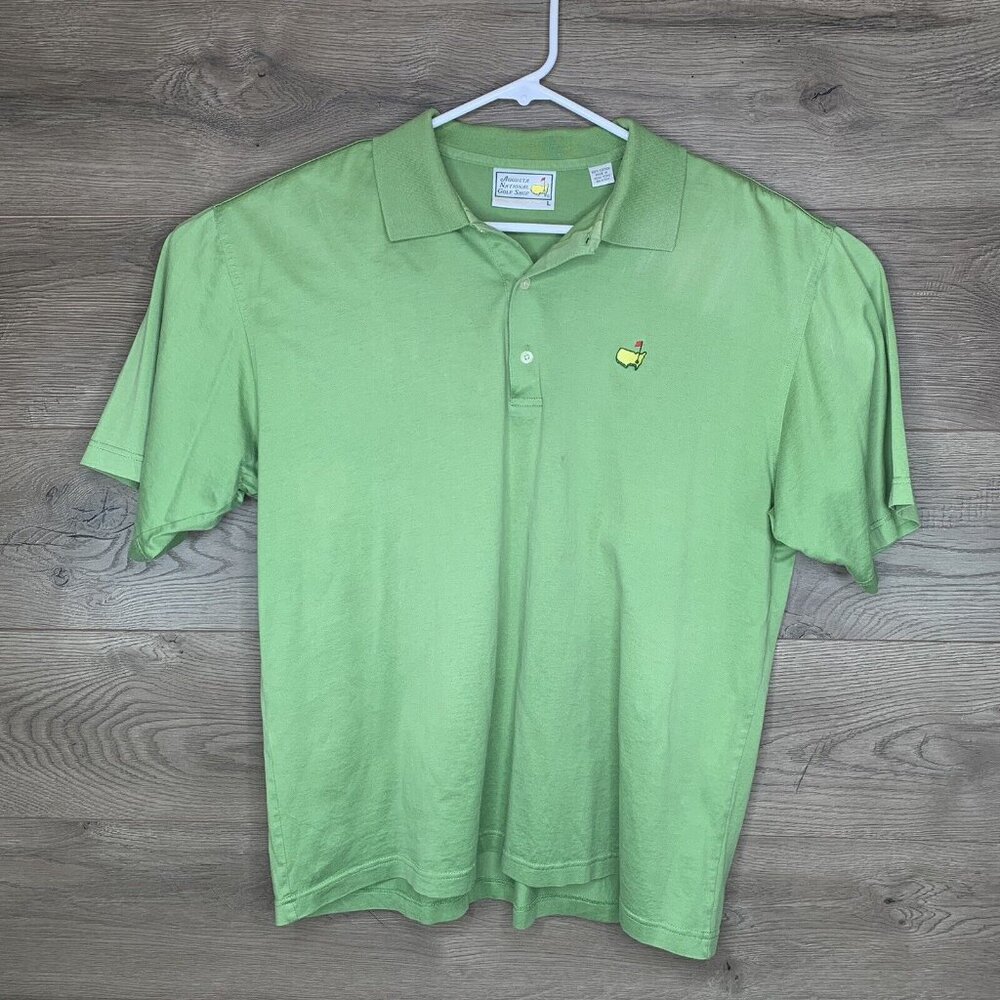 Augusta National Golf Shop Mens Large Polo Green - Picture 2 of 7
